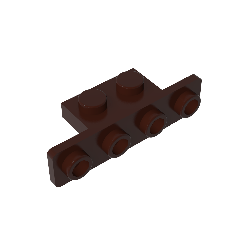 Soporte 1 x 2 - 1 x 4 [Esquinas redondeadas]-MyGobricksEs