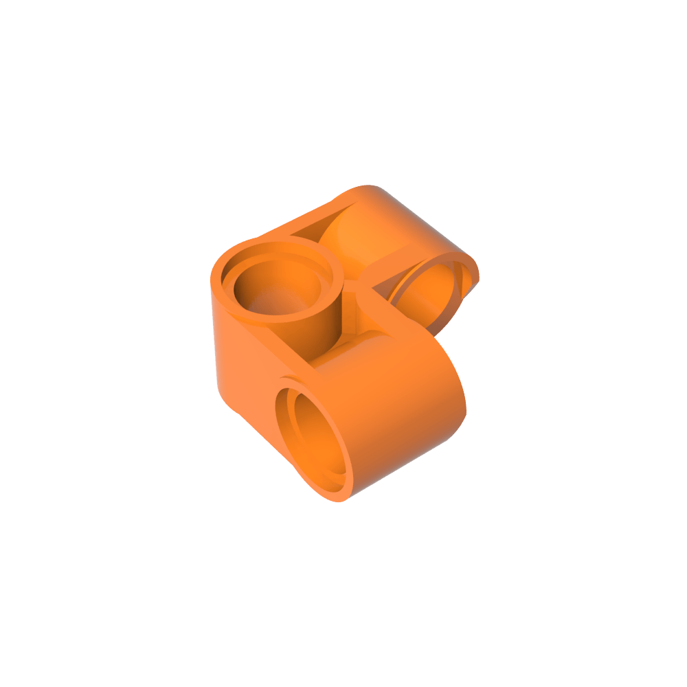 Conector de clavija Technic perpendicular 2 x 2 doblado-MyGobricksEs