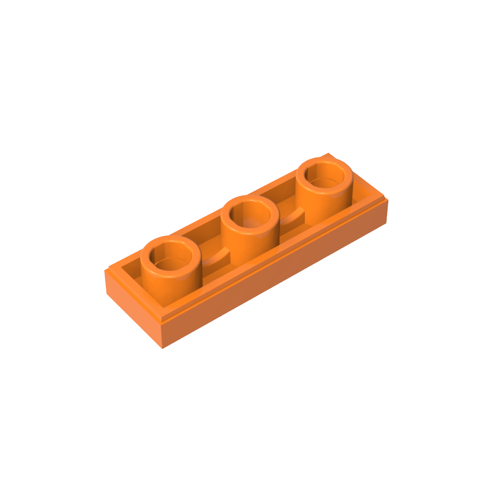 Azulejo especial 1 x 3 invertido con orificio central-MyGobricksEs