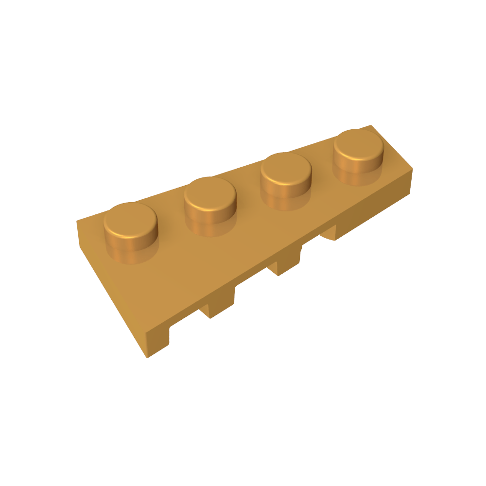 Placa de cuña 4 x 2 derecha-MyGobricksEs