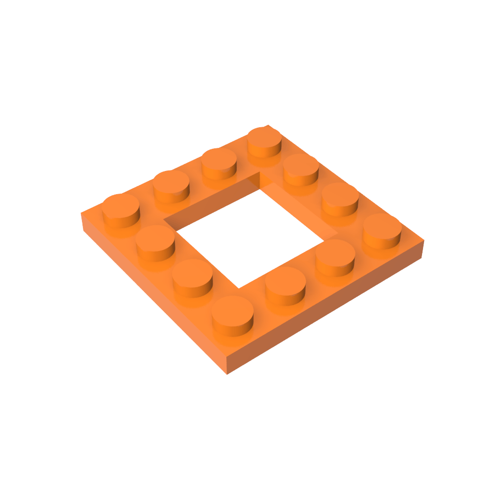 Placa especial 4 x 4 con recorte 2 x 2-MyGobricksEs