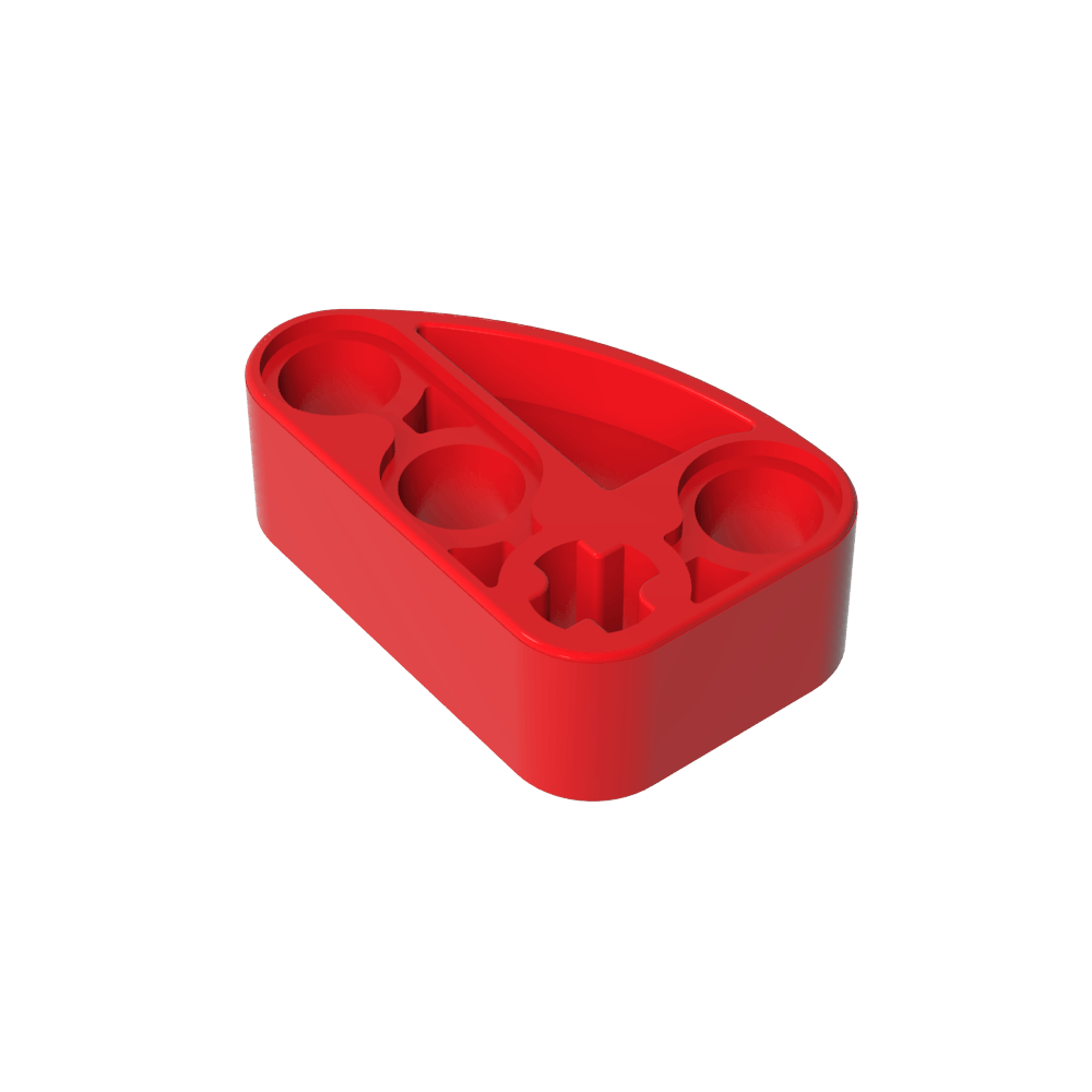 Viga técnica 2 x 3 en forma de L con un cuarto de elipse de espesor-MyGobricksEs