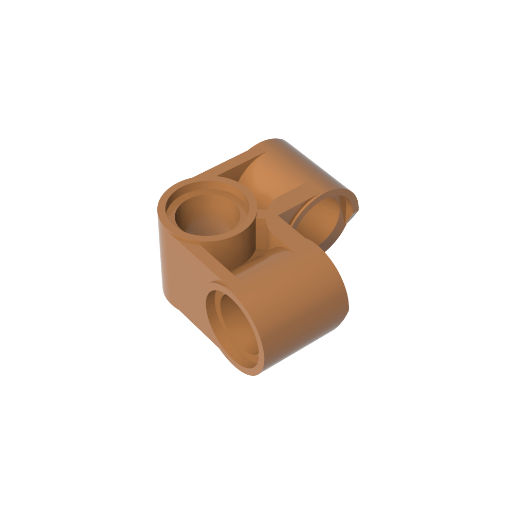 Conector de clavija Technic perpendicular 2 x 2 doblado-MyGobricksEs