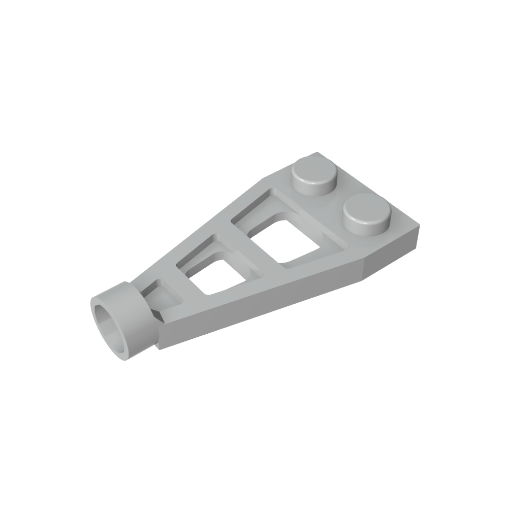 Placa especial 1 x 2 con receptáculo de perno largo (ala espacial)-MyGobricksEs