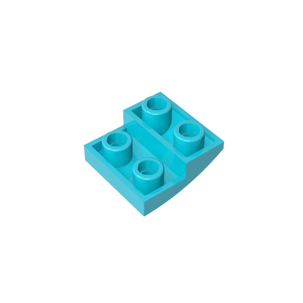 Pendiente Curva 2 x 2 Invertida-MyGobricksEs