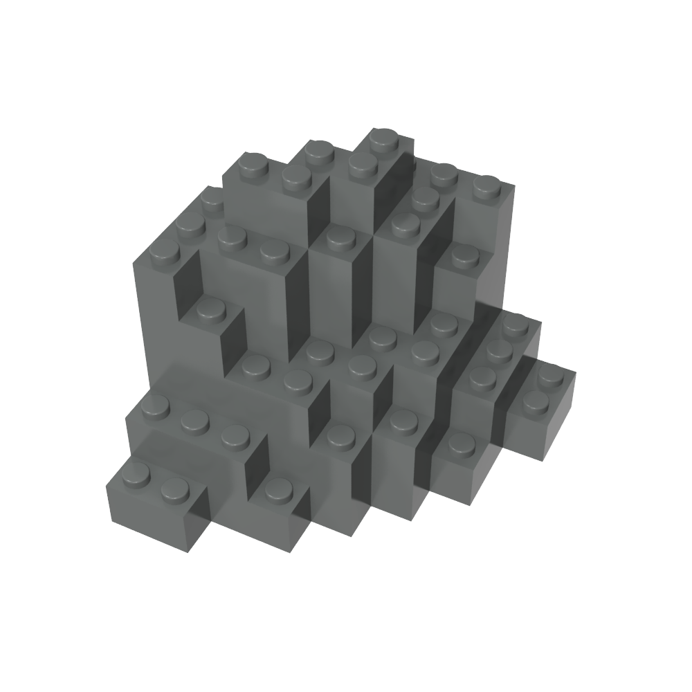 Ladrillo de roca 8 x 8 x 6-MyGobricksEs