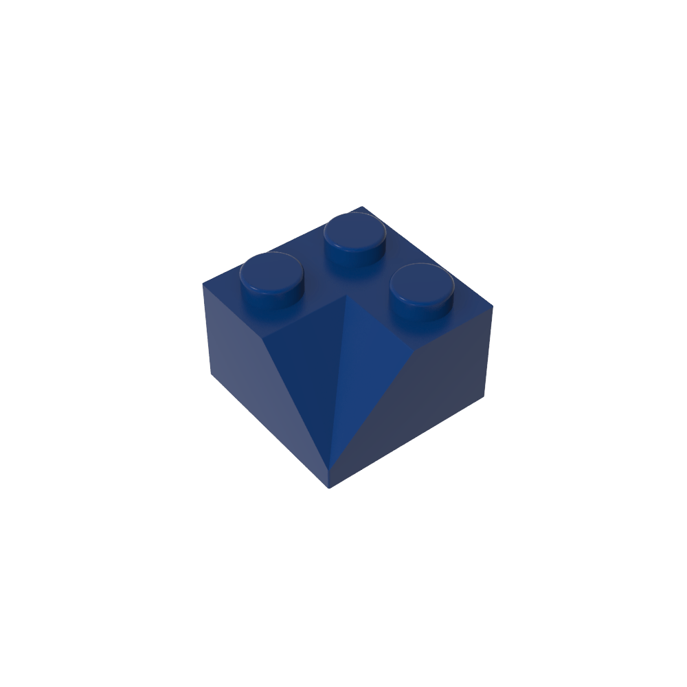 Pendiente 45° 2 x 2 Doble Cóncava-MyGobricksEs