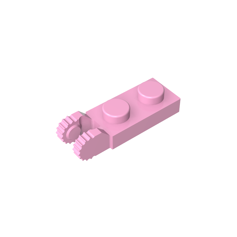 Placa de bisagra 1 x 2 con bloqueo con 2 dedos en el extremo, con ranura-MyGobricksEs