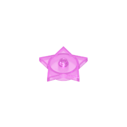Placa especial de estrella de 5 puntas de 4 x 4 2/3 con un perno-MyGobricksEs