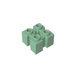 Ladrillo Especial 2 x 2 con Ranuras y Hueco para Eje-MyGobricksEs