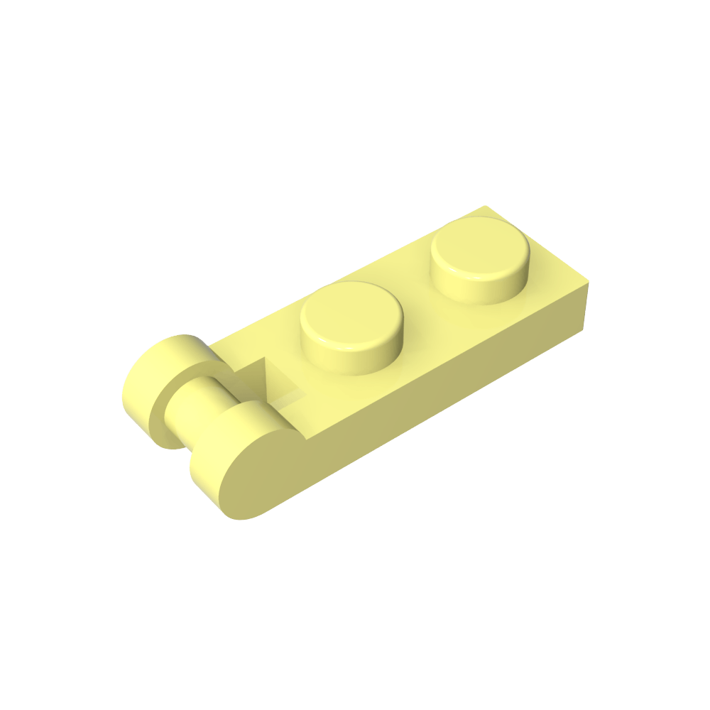 Placa Especial 1 x 2 con Asa en el Extremo [Extremos Cerrados]-MyGobricksEs