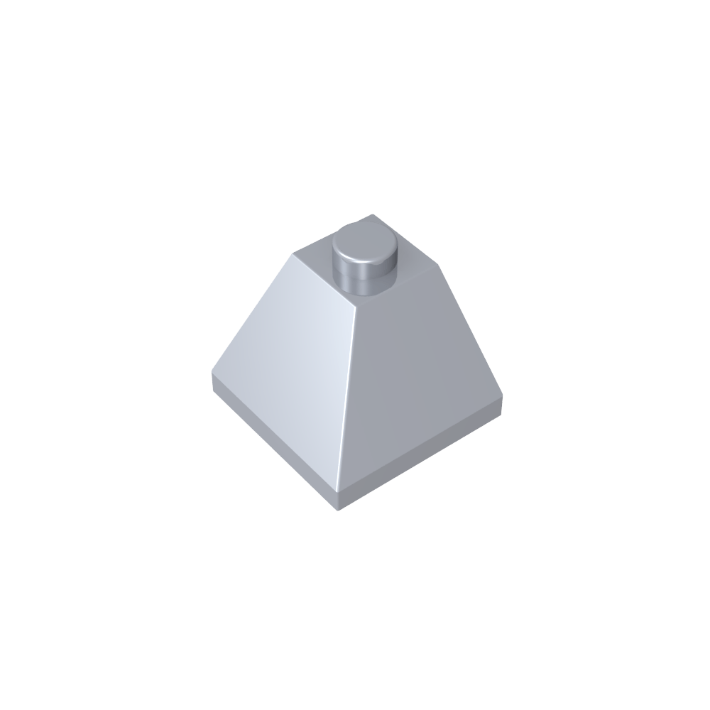 Pendiente 45° 2 x 2 Doble Convexa-MyGobricksEs
