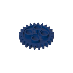 Engranaje Technic de 24 dientes [estilo antiguo - Tres orificios para ejes]-MyGobricksEs