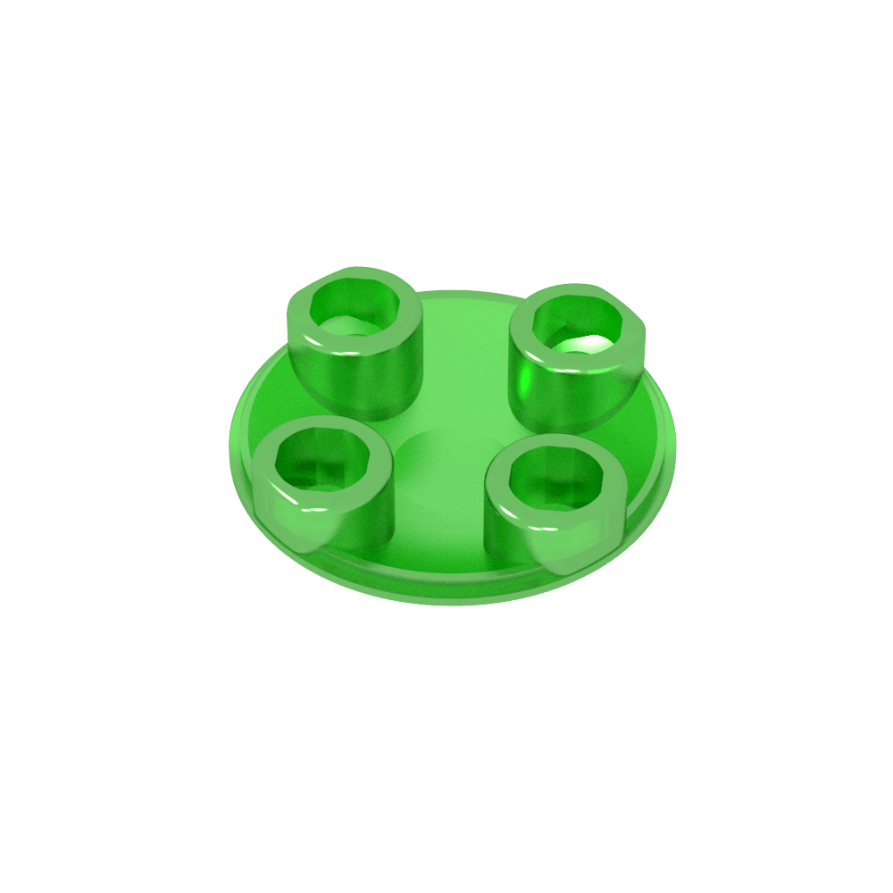 Plato redondo 2 x 2 con fondo redondeado [Boat Stud]-MyGobricksEs