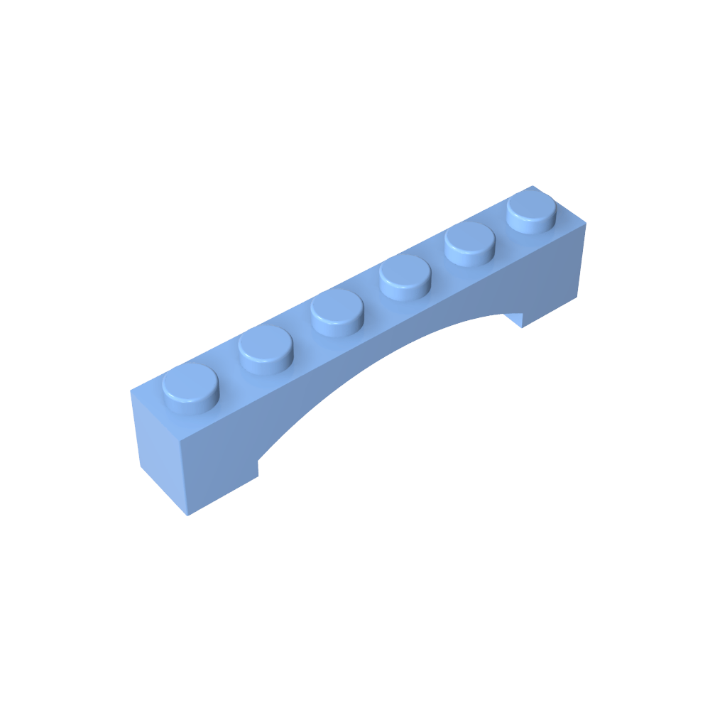 Arco de Ladrillo 1 x 6 Arco Elevado-MyGobricksEs