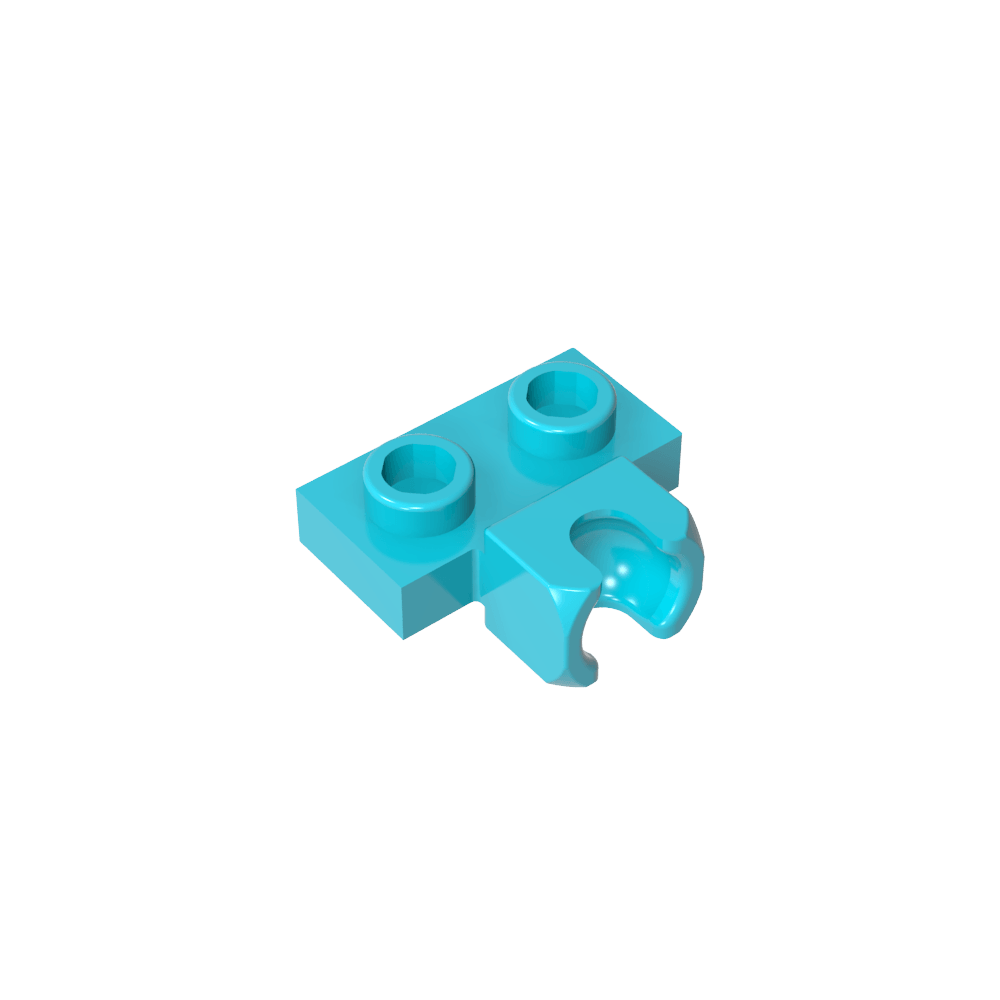 Placa especial 1 x 2 Copa lateral central de 5,9 mm-MyGobricksEs
