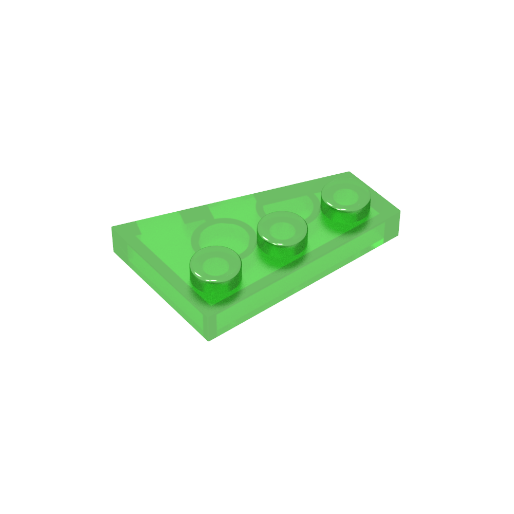 Placa de cuña 3 x 2 izquierda-MyGobricksEs