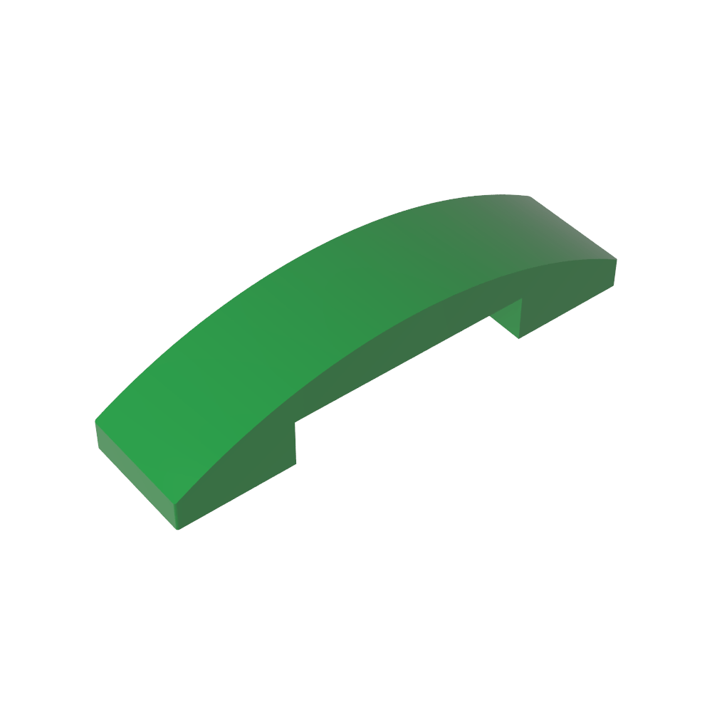 Pendiente curva 4 x 1 doble sin montantes-MyGobricksEs