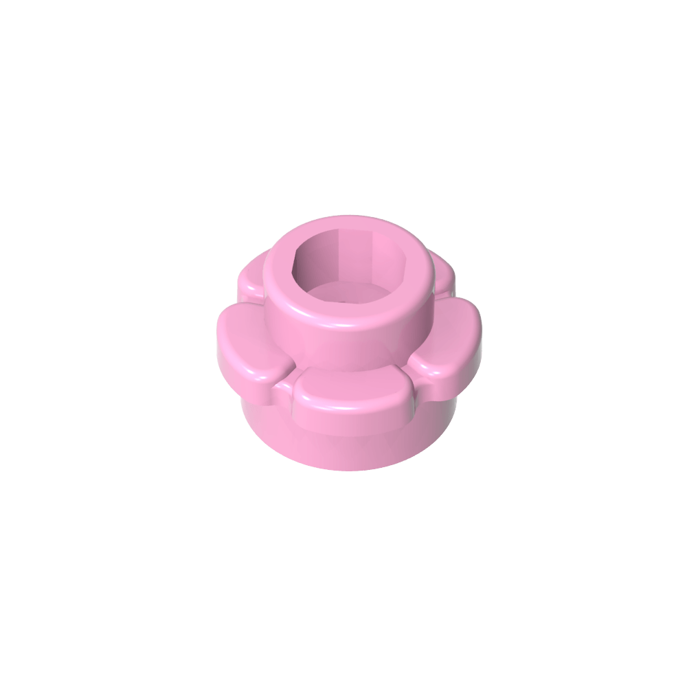 Planta, Flor, Plato Redondo 1 x 1 con 5 Pétalos-MyGobricksEs