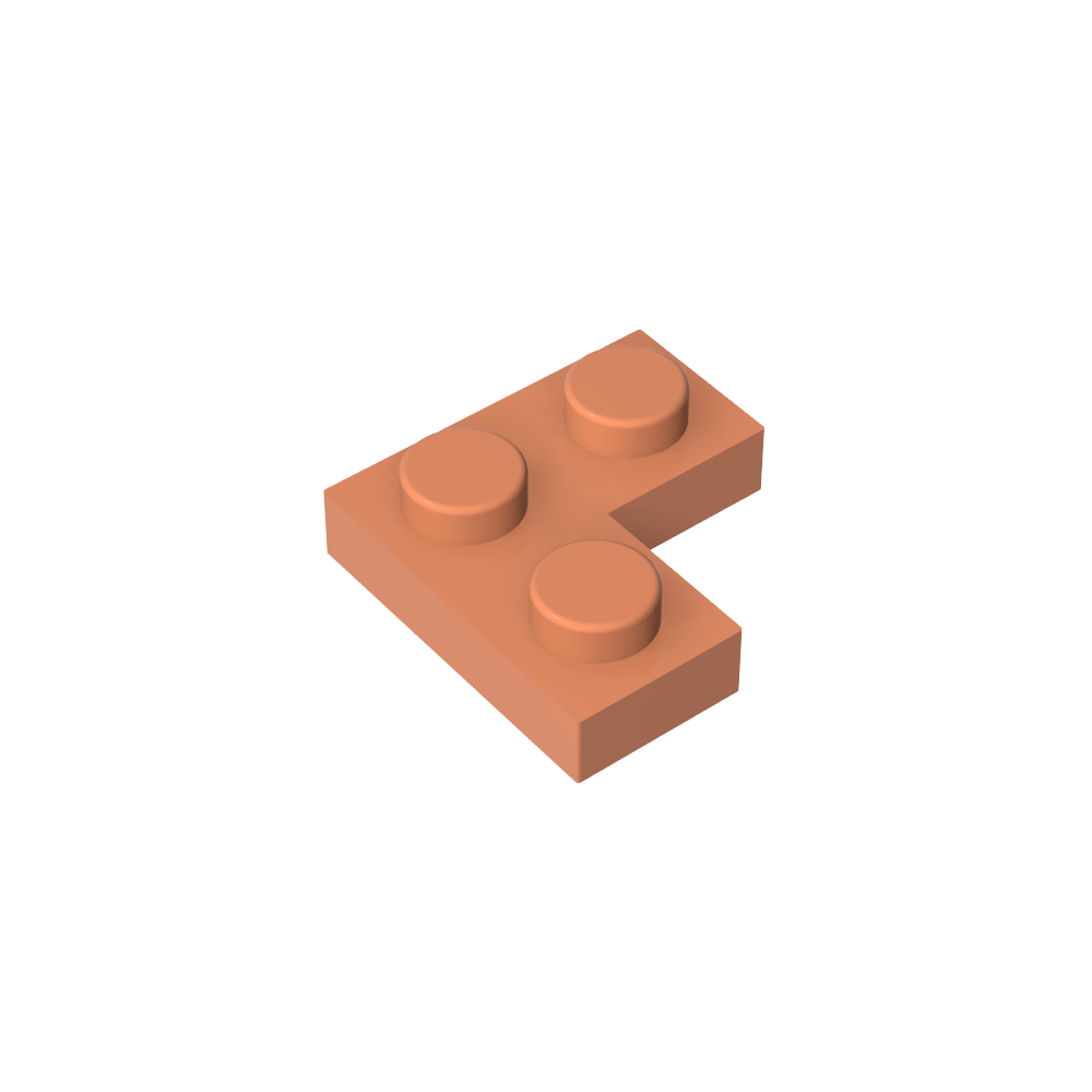 Placa 2 x 2 Esquina-MyGobricksEs