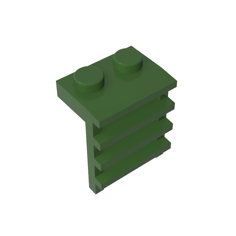 Placa Especial 1 x 2 con Escalera-MyGobricksEs