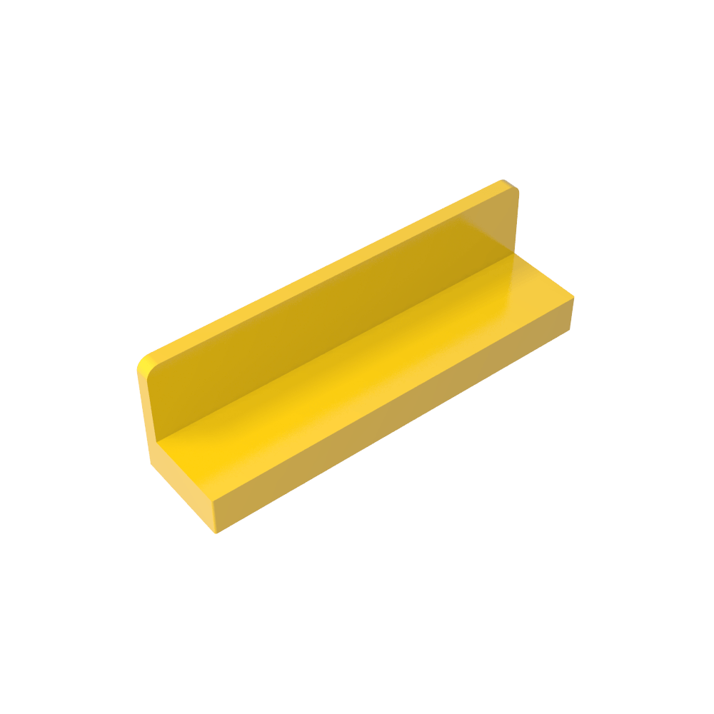 Panel 1 x 4 x 1 con esquinas redondeadas [Pared delgada]-MyGobricksEs