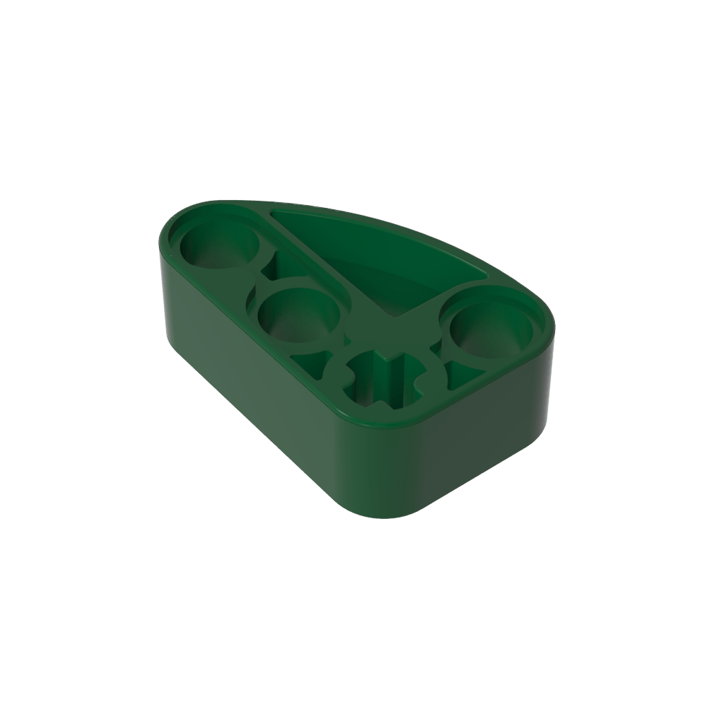 Viga técnica 2 x 3 en forma de L con un cuarto de elipse de espesor-MyGobricksEs