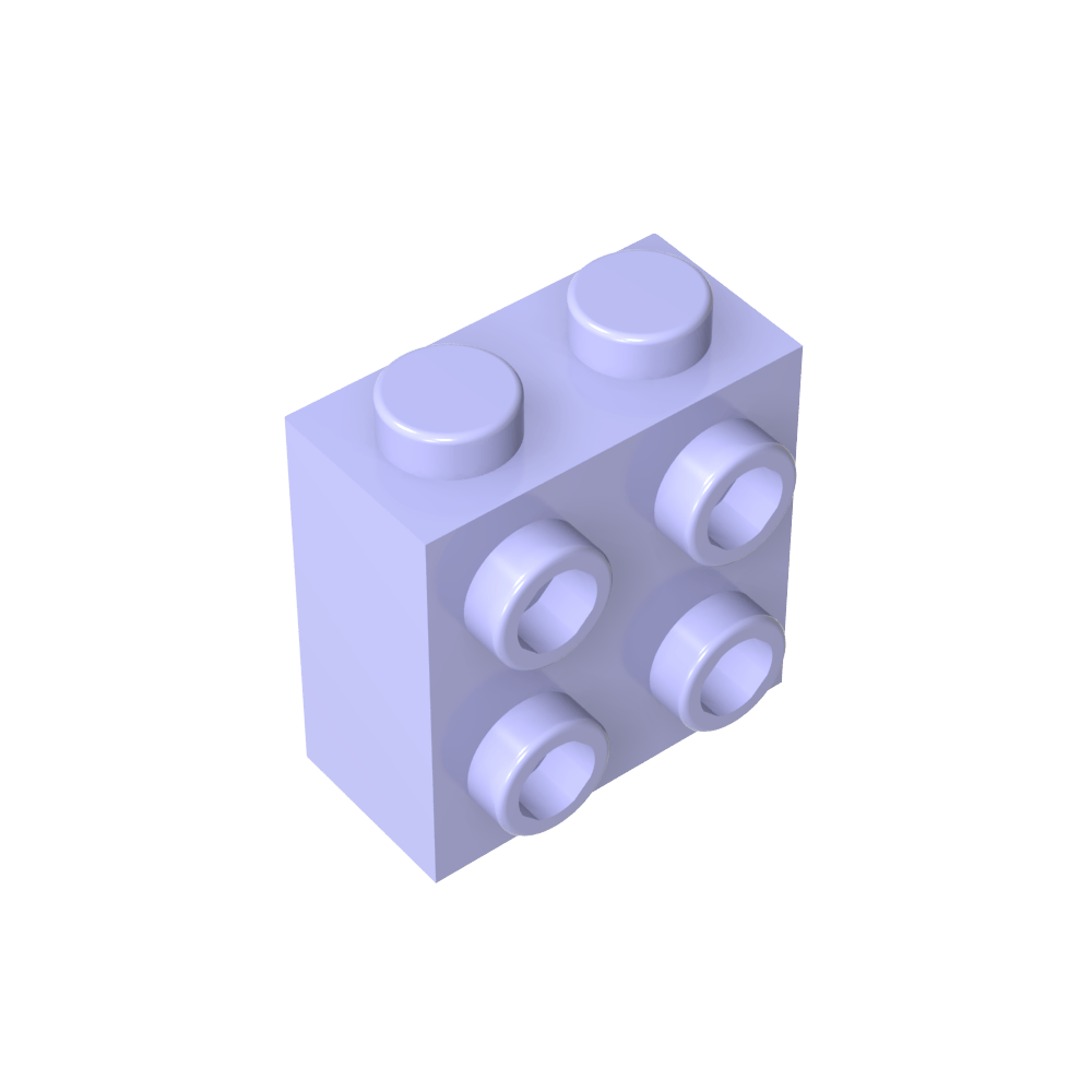 Ladrillo especial 1 x 2 x 1 2/3 con cuatro montantes en un lado-MyGobricksEs