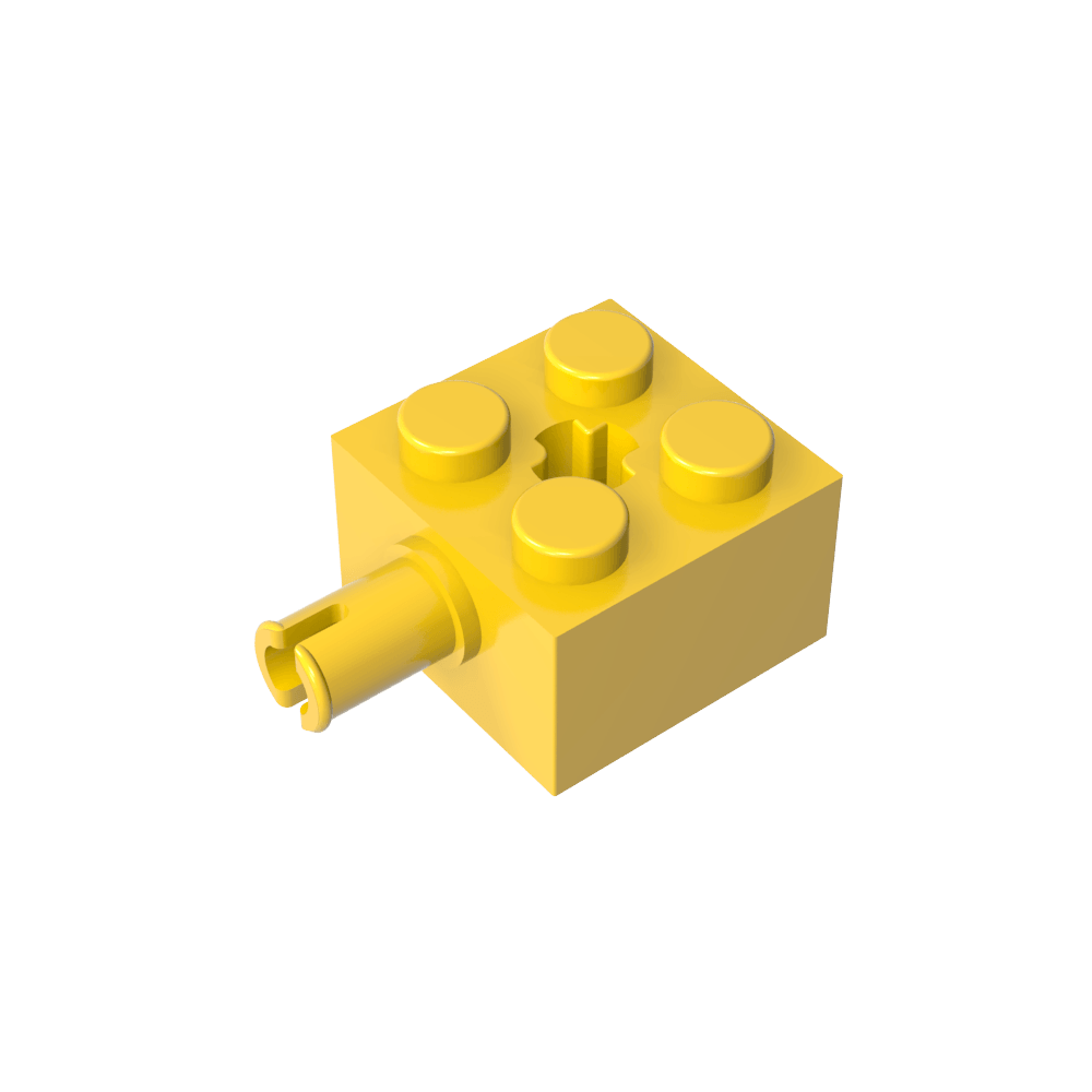 Ladrillo especial 2 x 2 con pasador y agujero para eje-MyGobricksEs