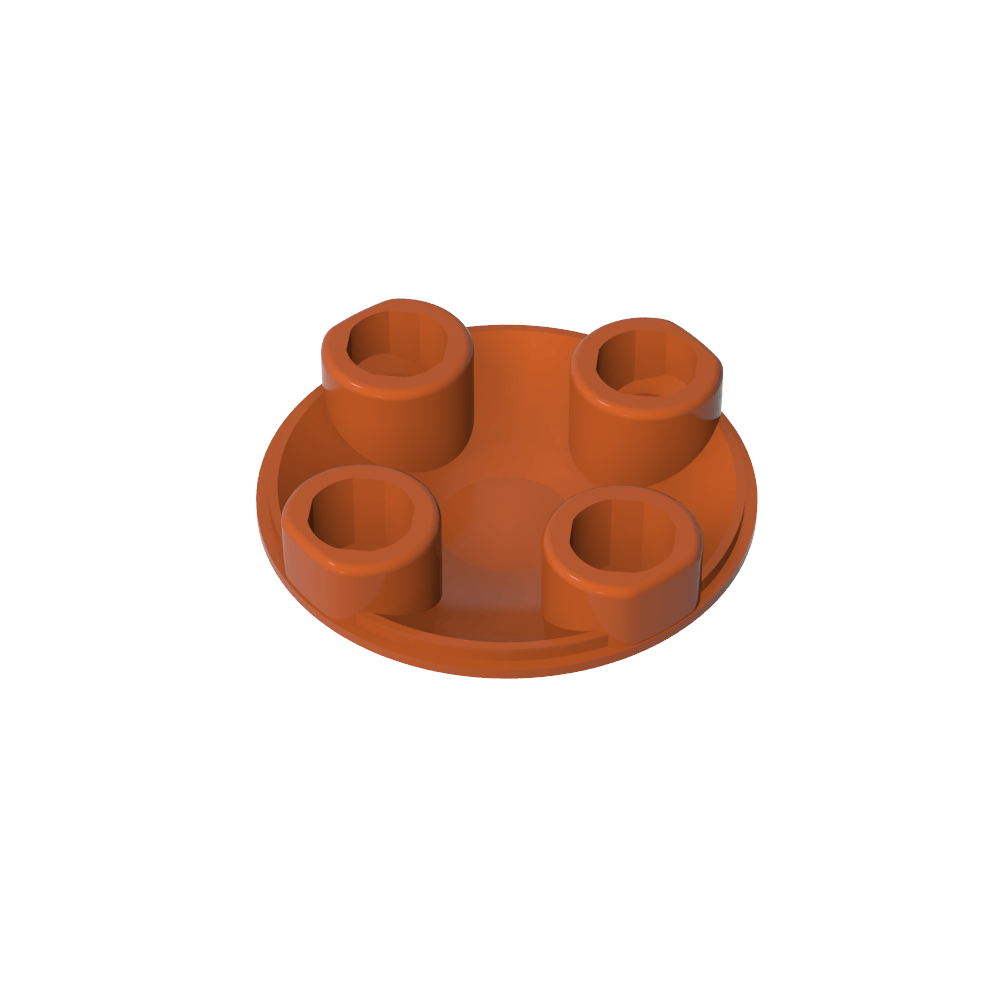 Plato redondo 2 x 2 con fondo redondeado [Boat Stud]-MyGobricksEs