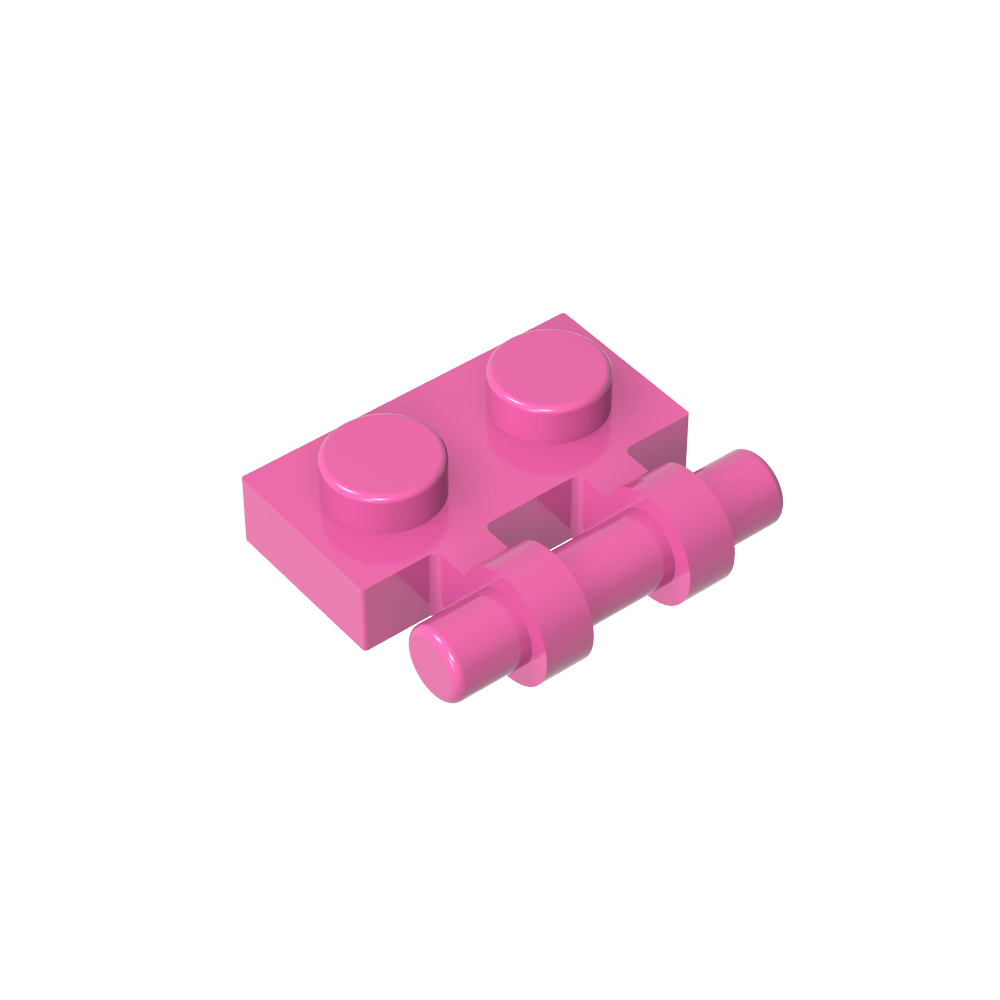Placa especial 1 x 2 asas laterales [extremos libres]-MyGobricksEs