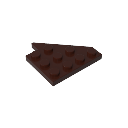 Cuña, Placa 4 x 4 Ala Izquierda-MyGobricksEs