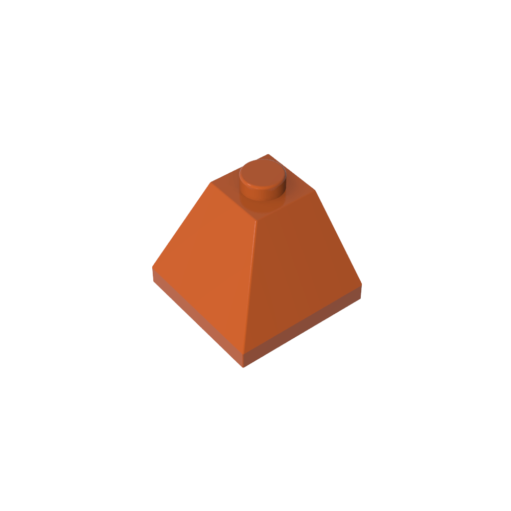 Pendiente 45° 2 x 2 Doble Convexa-MyGobricksEs