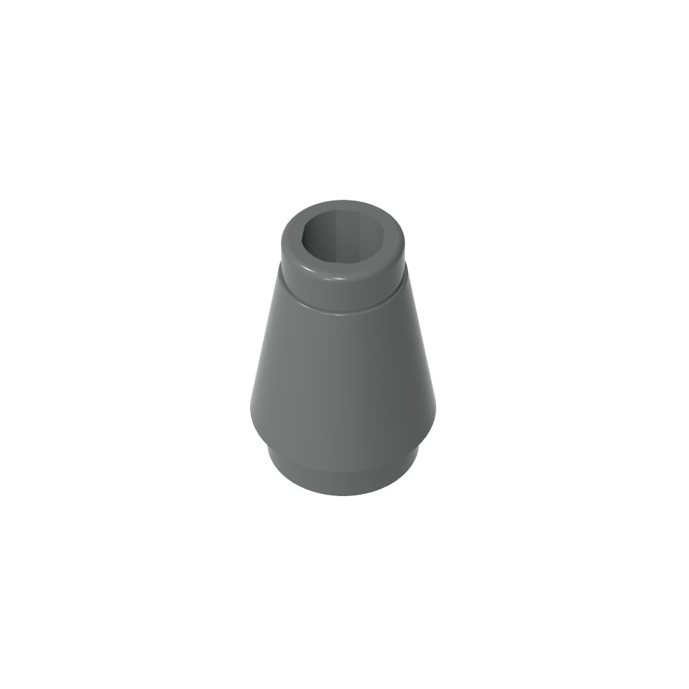 Cono 1 x 1 [Sin ranura superior]-MyGobricksEs