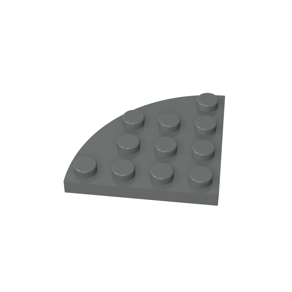 Placa de esquina redonda 4 x 4-MyGobricksEs