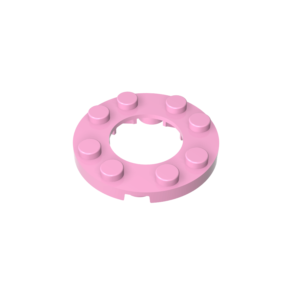 Plato redondo 4x4 con agujero 2x2-MyGobricksEs