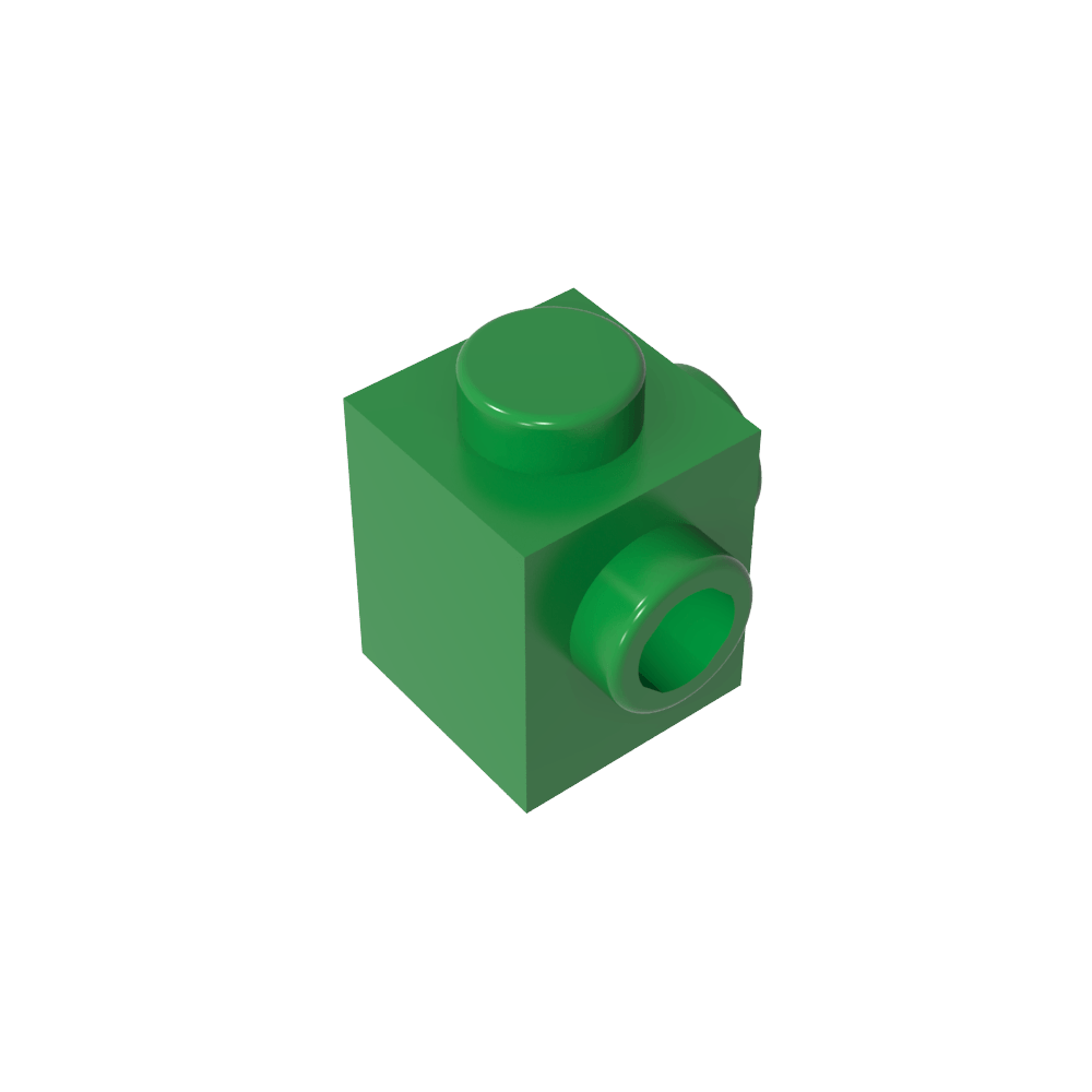 Ladrillo especial 1 x 1 con montantes en 2 lados adyacentes-MyGobricksEs