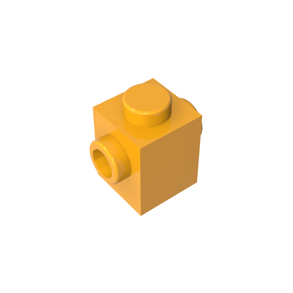 Ladrillo especial 1 x 1 con tacos en 2 lados-MyGobricksEs