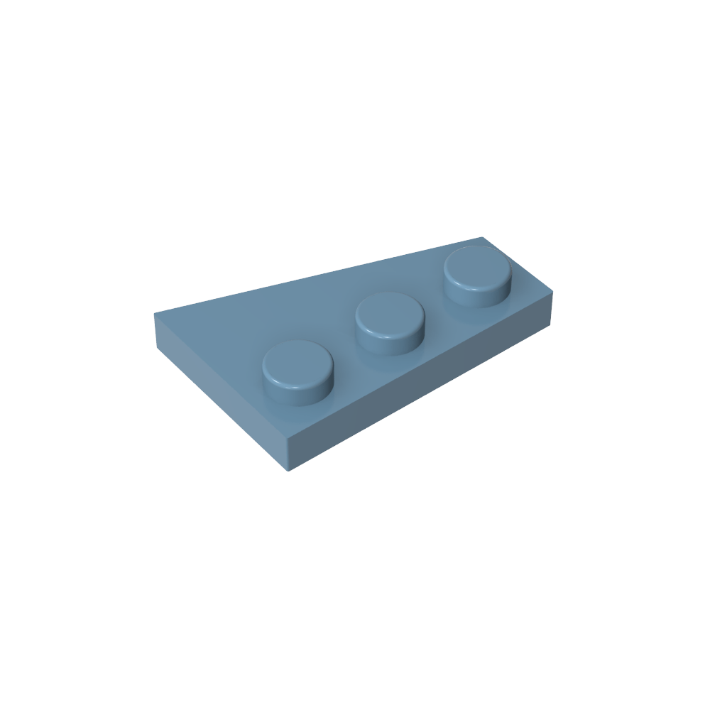 Placa de cuña 3 x 2 izquierda-MyGobricksEs
