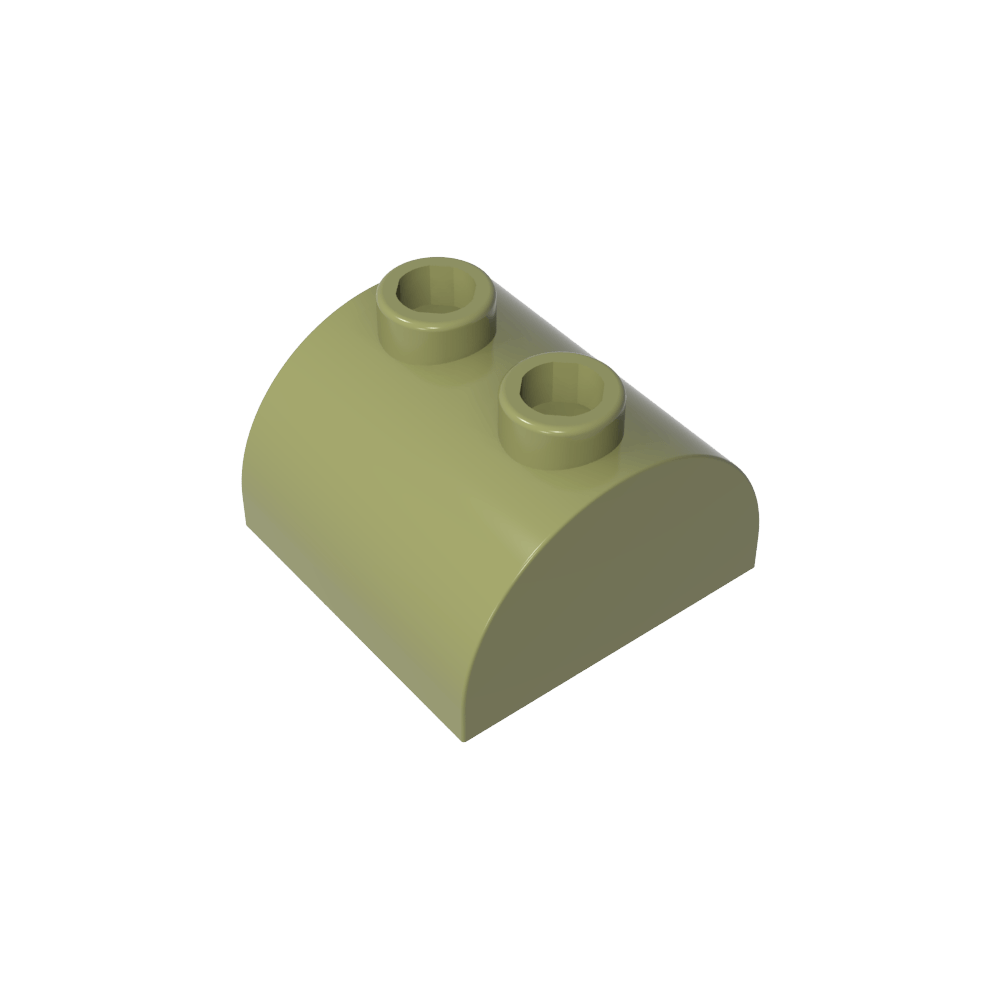 Ladrillo curvo 2 x 2 con dos montantes superiores-MyGobricksEs