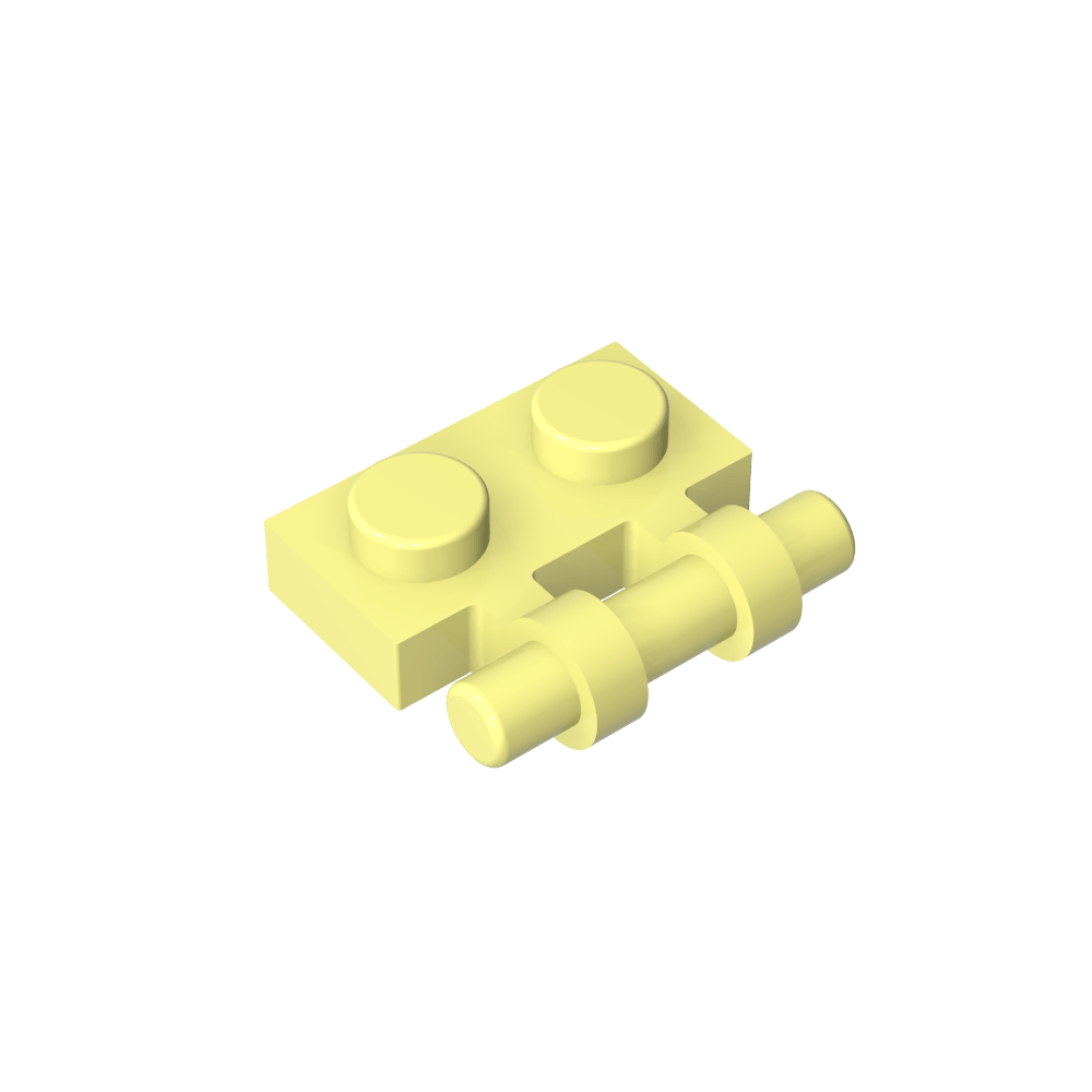 Placa especial 1 x 2 asas laterales [extremos libres]-MyGobricksEs
