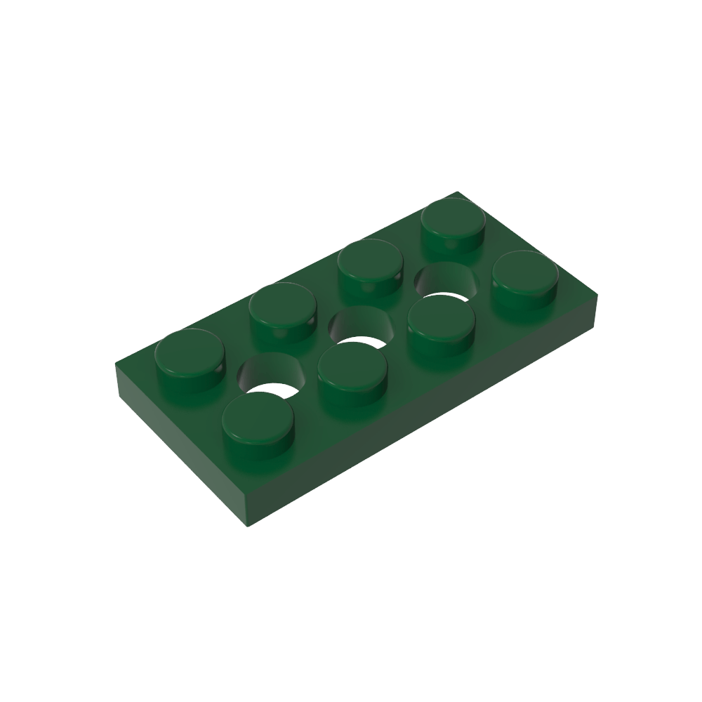 Placa técnica 2 x 4 [3 agujeros]-MyGobricksEs