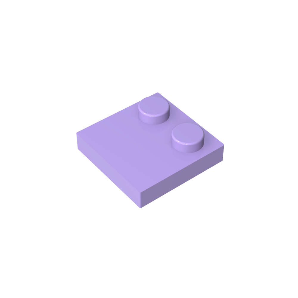 Placa Especial 2 x 2 con Solo 2 tacos-MyGobricksEs