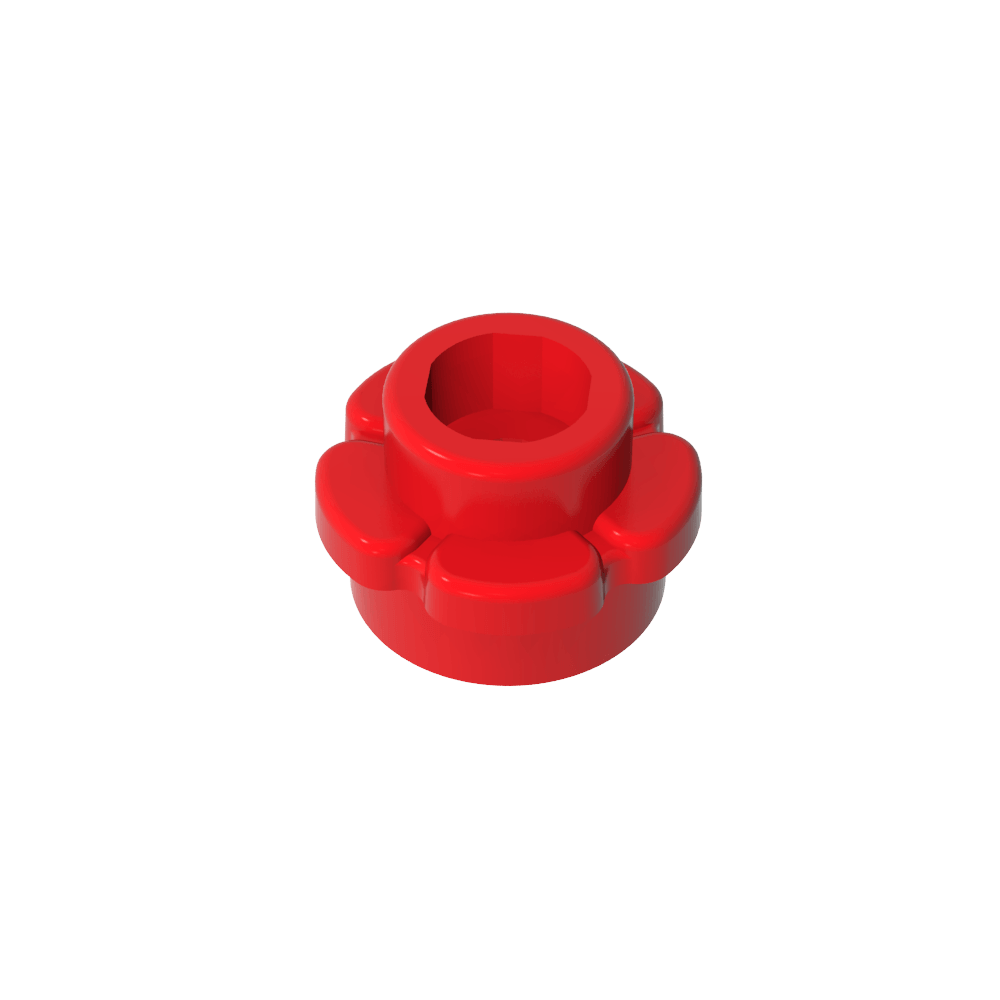 Planta, Flor, Plato Redondo 1 x 1 con 5 Pétalos-MyGobricksEs