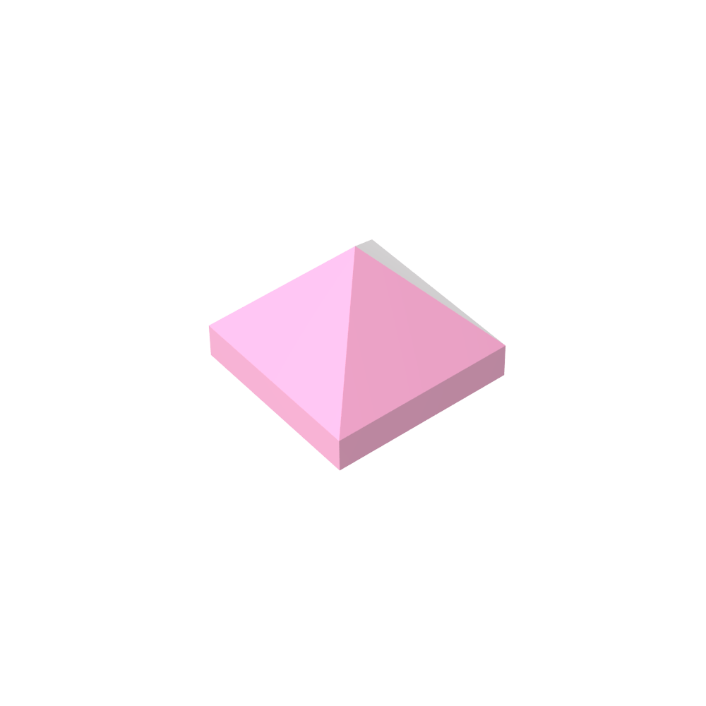Pendiente 45° 1 x 1 x 2/3 Cuádruple Convexa-MyGobricksEs