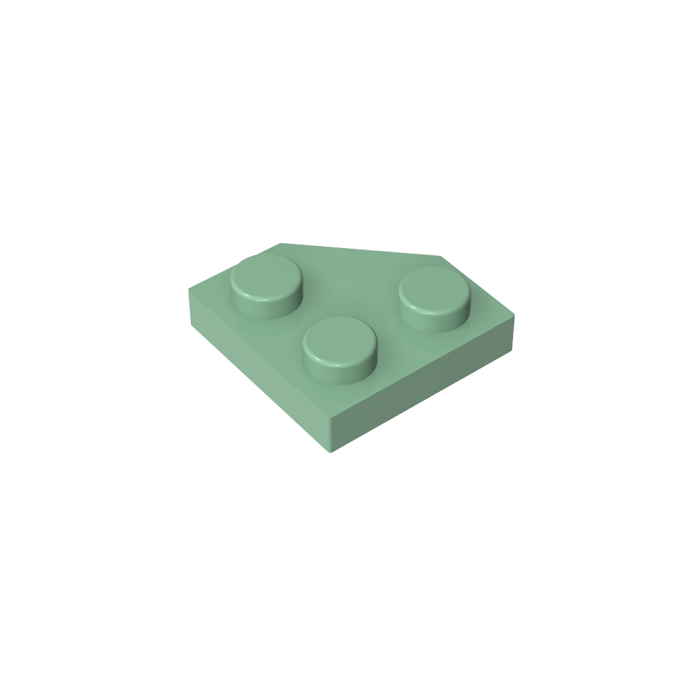 Placa de cuña de 2 x 2 con esquinas cortadas-MyGobricksEs