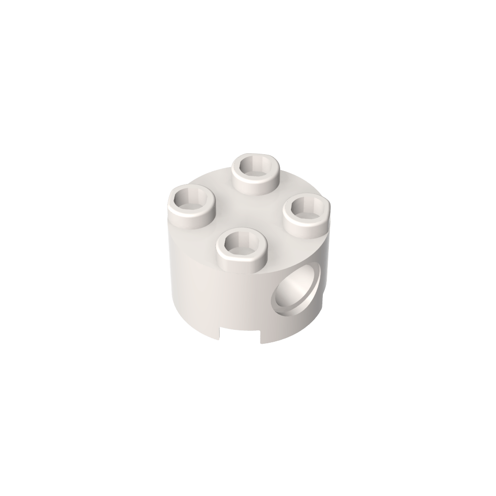 Ladrillo redondo 2 x 2 con agujeros para pasadores-MyGobricksEs