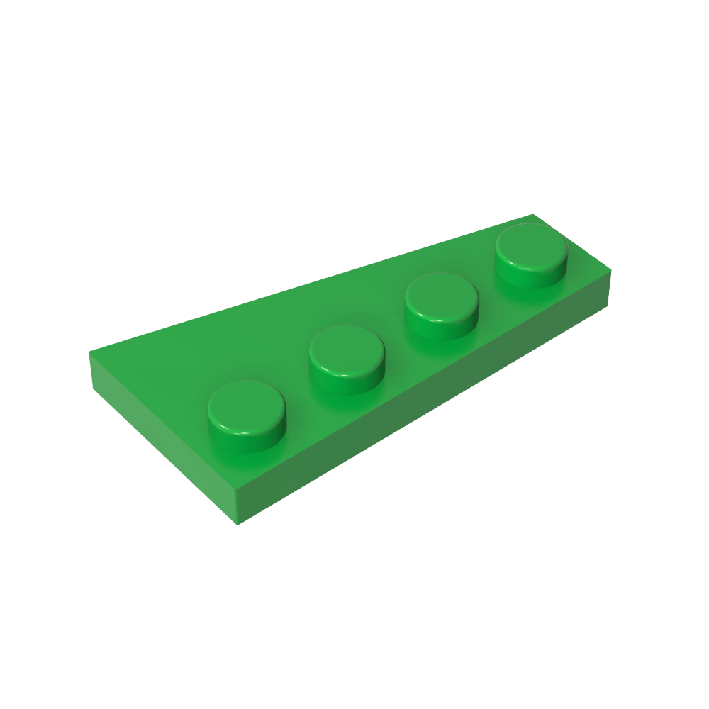 Placa de cuña 4 x 2 izquierda-MyGobricksEs
