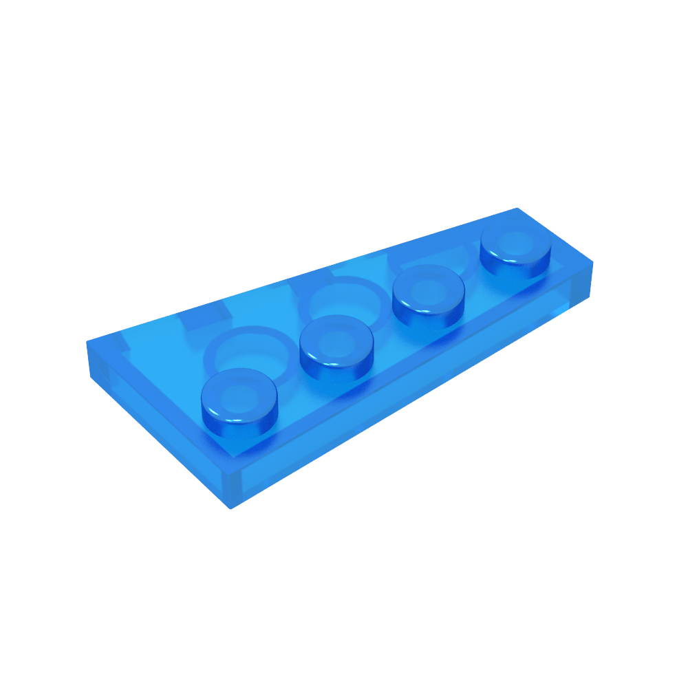 Placa de cuña 4 x 2 izquierda-MyGobricksEs