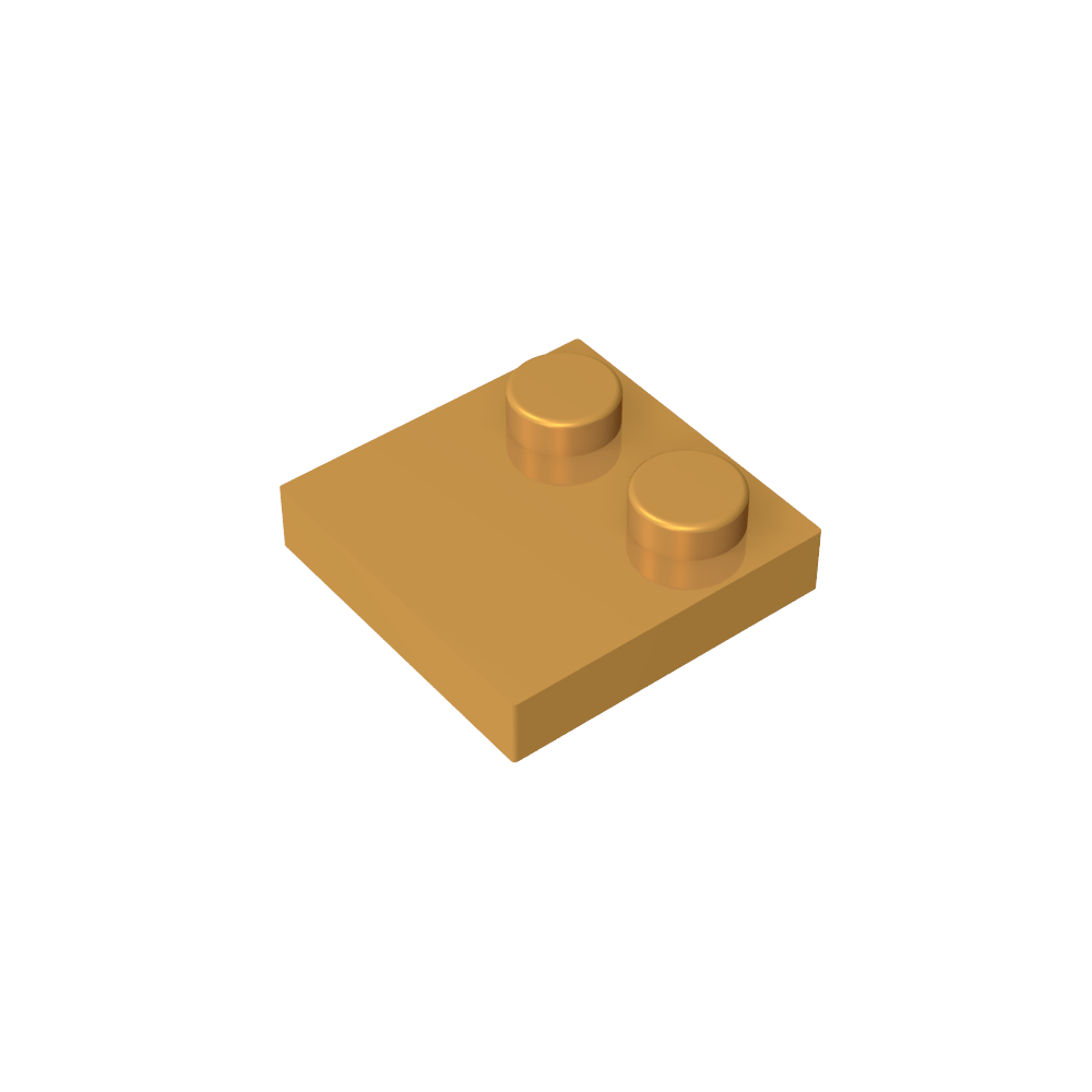 Placa Especial 2 x 2 con Solo 2 tacos-MyGobricksEs